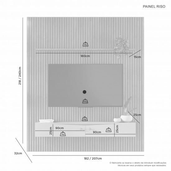CONJUNTO PAINEL RIPADO RISO CONJUNTO PAINEL RIPADO RISO