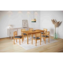 MESA ALEGRA CANDIAN 1,60 X 0,80 CC S/VIDRO TAMP. AMADEIRADO - CINAMOMO MESA ALEGRA CANDIAN 1,60 X 0,80 CC S/VIDRO TAMP. AMADEIRADO - CINAMOMO