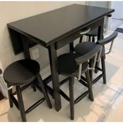 MESA DOBRAVEL C/ GAV. + 4 BANQUETAS SEM ENCOSTO MESA DOBRAVEL C/ GAV. + 4 BANQUETAS SEM ENCOSTO