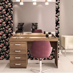 MESA MALTA 4 GAVETAS - CASTANHO 120 cm x 75,5 cm x 46,5 cm