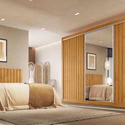 ROUPEIRO 3 PORTAS YORK C/ 1 ESPELHO