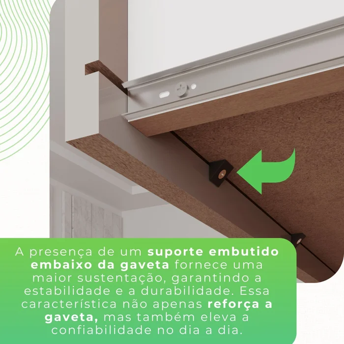GUARDA-ROUPA BURITI 2PTS/6GAV C/ESP