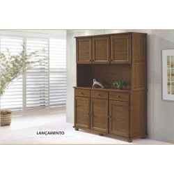 CONJUNTO MILANO 6 PORTAS - IMBUIA CLARO