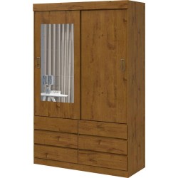 ROUPEIRO HERCULES PLUS C/ ESPELHO 2 PT 6 GV - ROVERE NATURARE