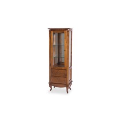 CRISTALEIRA COUNTRY C/ 1  GAVETA LATERAL 191X81X40 CAPUCCINO REF 5215