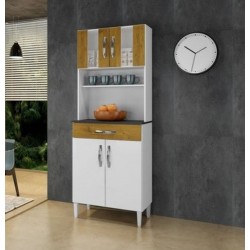 KIT MILAO 4 PORTAS - BRANCO C/ROVERE