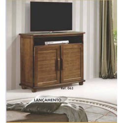 RACK APARADOR LOTUS - IMBUIA CLARO