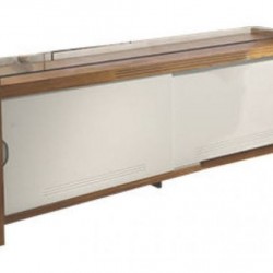BUFFET FRATELLI COM VIDRO - CINAMOMO C/OFF WHITE