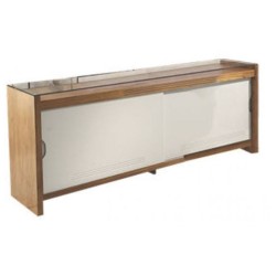 BUFFET FRATELLI COM VIDRO - CINAMOMO C/OFF WHITE