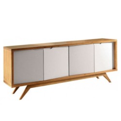 BUFFET VEGAS 4 PORTAS - CINAMOMO / OFF WHITE