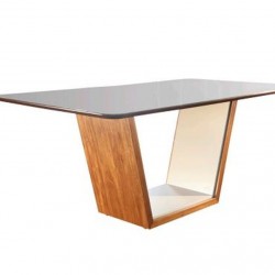 MESA ITÁLIA 1,60 X 1,00 - CINAMOMO C/OFF  WHITE