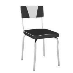 CADEIRA PC13 - PRETO C/BRANCO
