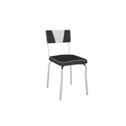 CADEIRA PC13 - PRETO C/BRANCO