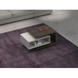 MESA DE CENTRO DIVA - CACAU / OFF WHITE