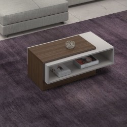 MESA DE CENTRO BELA  - ROVERE / OFF WHITE