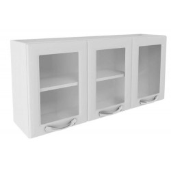 ARMÁRIO AÉREO C/VIDRO  3 PTS  IPV3-120 PREMIUM - BRANCO