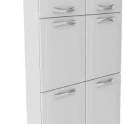 PANELEIRO DUPLO 6 PTS IPLD-80 PREMIUM - BRANCO