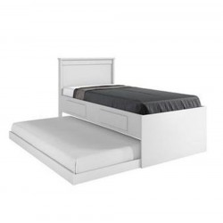 CAMA BIBOX SOLTEIRO ZURIQUE - BRANCA