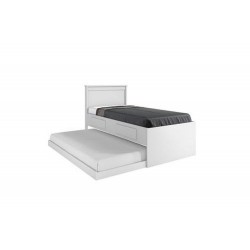 CAMA BIBOX SOLTEIRO ZURIQUE - BRANCA