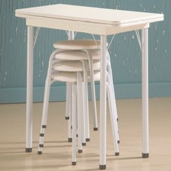 MESA DOBRAVEL COM 04 BANQUETAS - BRANCO