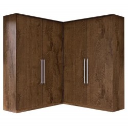DORMITÓRIO DE CANTO VIENA 100%MDF - BRAÚNA