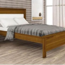 CAMA CASAL GUARANI  NOGUEIRA/BRANCO ACETINADO/NOGUEIRA 1530 x 1210 x 2040