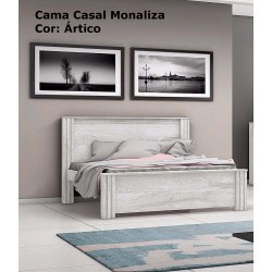 CAMA DE CASAL MONALISA  ÁRTICO - 1,57m x 1,21m x 2,05m