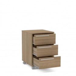 GAVETEIRO MAIA  3 GAVETAS - CASTANHO 40 cm x 59,1 cm x 45 cm