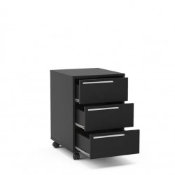 GAVETEIRO MAIA  3 GAVETAS - PRETO 40 cm x 59,1 cm x 45 cm
