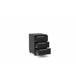 GAVETEIRO MAIA  3 GAVETAS - PRETO 40 cm x 59,1 cm x 45 cm