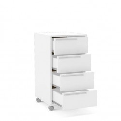GAVETEIRO MAIA  4 GAVETAS - BRANCO 40 cm x 75,8 cm x 45 cm