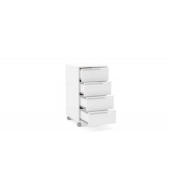 GAVETEIRO MAIA  4 GAVETAS - BRANCO 40 cm x 75,8 cm x 45 cm