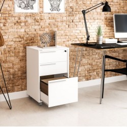 GAVETEIRO MAIA C/CHAVE - BRANCO 46,5 cm x 75,8 cm x 45 cm