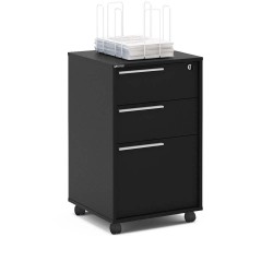 GAVETEIRO MAIA C/CHAVE - PRETO 46,5 cm x 75,8 cm x 45 cm