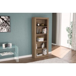 ESTANTE COM VISTAS - CASTANHO 70,4 cm x 177,8 cm x 30,3 cm