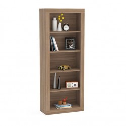 ESTANTE COM VISTAS - CASTANHO 70,4 cm x 177,8 cm x 30,3 cm