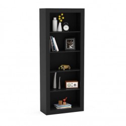 ESTANTE COM VISTAS - PRETO 70,4 cm x 177,8 cm x 30,3 cm