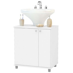 BALCÃO DE BANHEIRO 2 PORTAS -  BRANCO