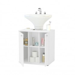 BALCÃO DE BANHEIRO 2 PORTAS -  BRANCO