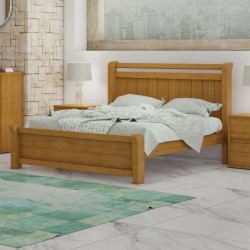 CAMA CASAL ZARA 1,60M - CARVALHO