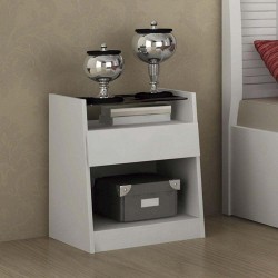 CRIADO CAPRI BRANCO (FOSCO) 0,44 x 0,60M x 0,50M