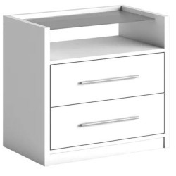 CRIADO ROMA  BRANCO (FOSCO) 0,57 x 0,60M x 0,40M