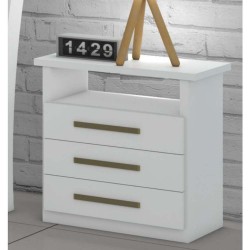 CRIADO MALIBU BRANCO (FOSCO) 0,46 x 0,62 x 0,38