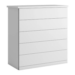 CÔMODA CAPRI 5 GAVETAS - BRANCO (FOSCO)