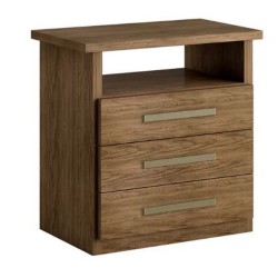 CRIADO MALIBU ÉBANO 0,46 x 0,62 x 0,38