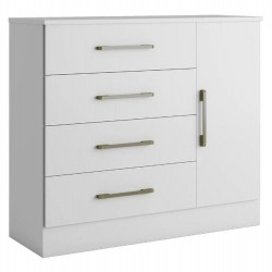 CÔMODA ZEUS 4 GAVETAS - BRANCO (FOSCO)