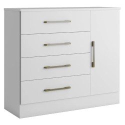 CÔMODA ZEUS 4 GAVETAS - BRANCO (FOSCO)