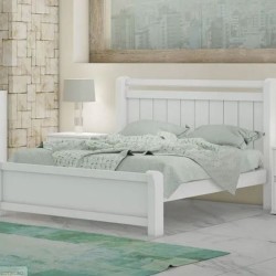 CAMA CASAL ZARA 1,40M - BRANCO (FOSCO)