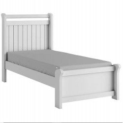 CAMA SOLTEIRO ZARA - BRANCO (FOSCO)