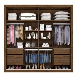 ROUPEIRO SEVILHA 1PT ESPELHADO AMENDOA/OFF WHITE/AMENDOA 228 x 237 x 55,8